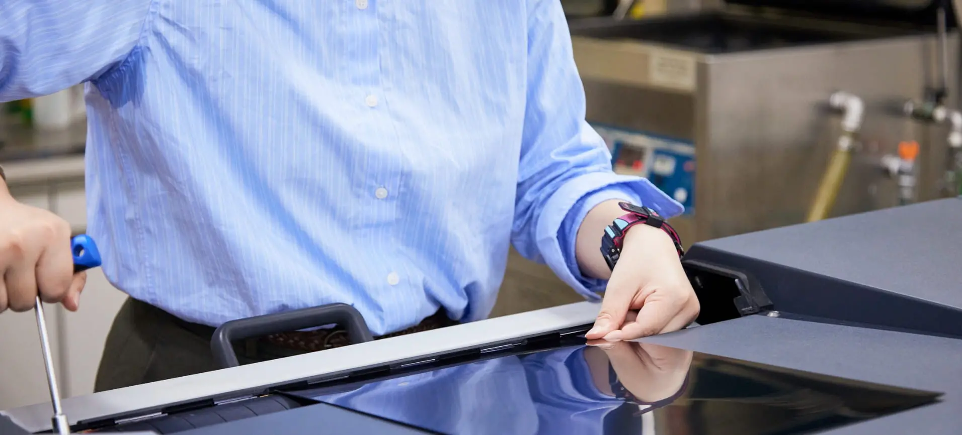 打ち合わせをしている様子